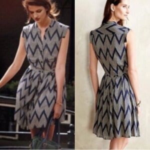 11.1. TYLHO West Street Shirt Dress Chevro…